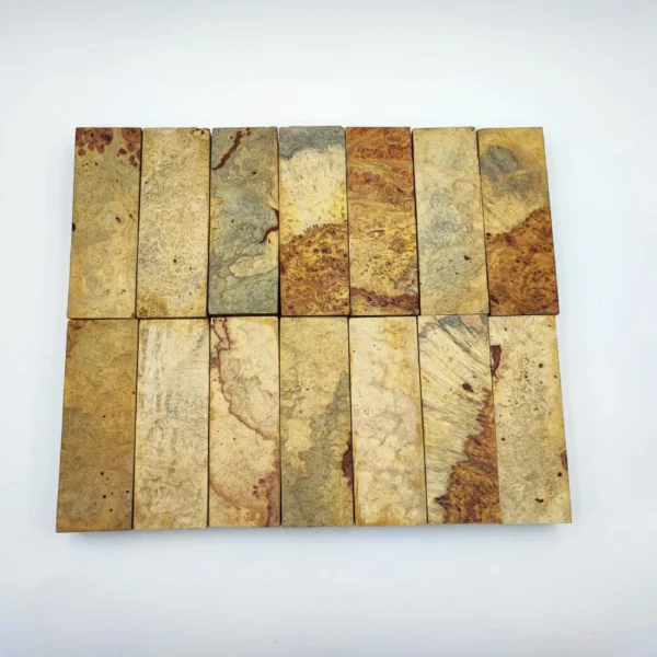 Natúr amboyna kés alapanyag