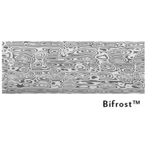 Damasteel DS93X damaszkolt acél – Bifrost – 2,5 × 25 mm – cm-re rendelhető