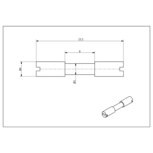 Corby csavar D4/3 [mm] × 23,5 [mm]